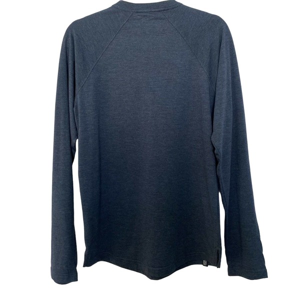 LRG Lifted Research Group Men's Blue Long Sleeve Giraffe Logo Polo Shirt - Small - Picture 4 of 5